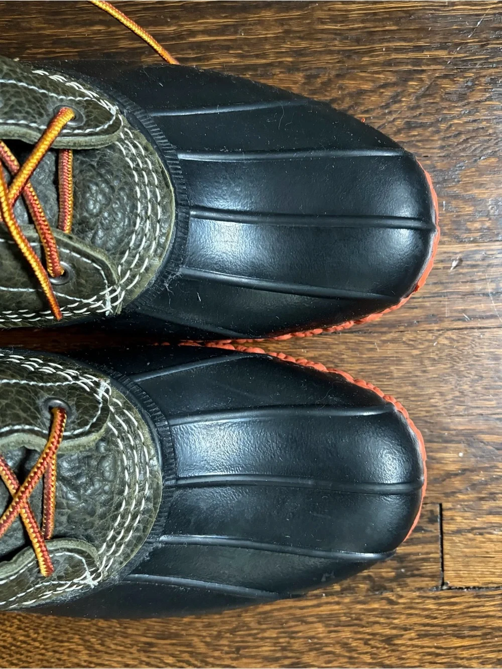 L.L. Bean x Todd Snyder Olive Green Leather Bean Boots